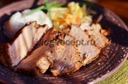Pork neck recipes for cooking in one piece